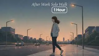 🚶 1 Hour After Work Solo Walk｜Quiet Reset at Dusk【ZynthTone】
