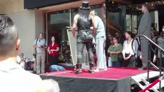 Slash at the Hollywood Walk of Fame honored by director Robert Evans