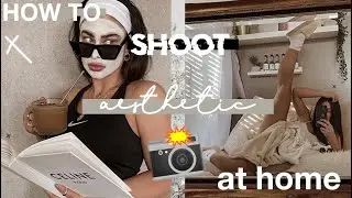 How to take cool aesthetic instagram photos at home in isolation || tashietinks