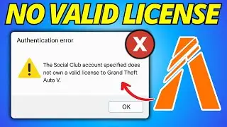 FiveM: How to Fix The Social Club Account Specified Does Not Own a Vaild License