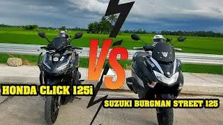 SUZUKI BURGMAN VS  HONDA CLICK 125i