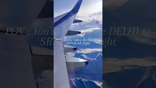 Delhi to Srinagar Flight incredible view! 😍 #doctor #travel #indiandoctor #srinagar #flight #kashmir