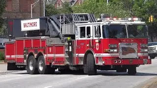 Baltimore City Fire Department Tower 1 Responding