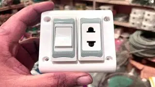 one switch  one socket wiring @NarottamElectronics 