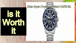 Citizen Brycen Chronograph Watch CA0781-50L REVIEW &ndash; Important Information