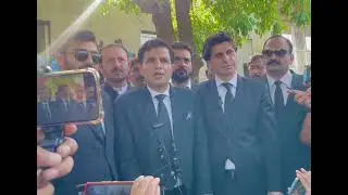 Chairman PTI Imran Khan&rsquo;s Lawyer Naeem Panjutha Press Conference after Hearing at IHC