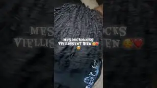 Mes microlocks vieillissent bien 😍😍 #nappyhair #afro #hair #beauty #blackgirl