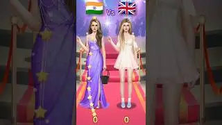 INDIA Vs LONDON Fashion Show 💃💄| Makeup Show Game For Girls #shorts #makeupgames #fashionshowgame