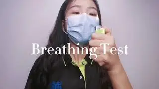 Disposable face mask breathing test