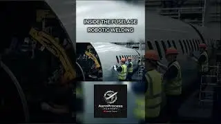 Robotic Welding Inside the Fuselage | Factory Ambience #shortsvideo   #viralvideo   #airplane