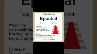 EPOCHAL #learnenglish #vocabulary #english