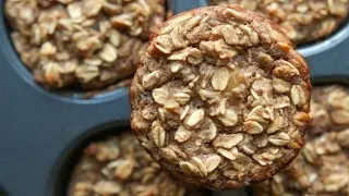 Banana Oatmeal Breakfast Muffins Recipe - HEALTHY, EASY, & GREAT FOR MEAL PREP