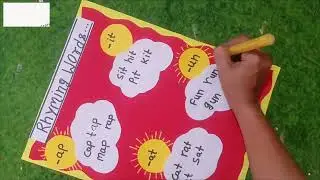 Rhyming words TLM  ideas | English TLM for Primary School