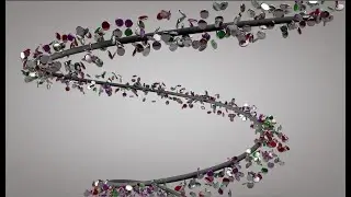 Basic Particle System with Standard Emitter and Field Force in Cinema 4D