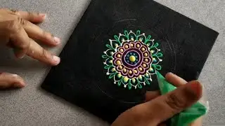 Homemade Acrylic paint Cones / 3d liner making/ how to use 3d outliner
