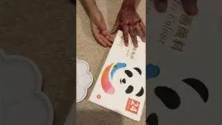 Unboxing water colour paint
