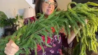 9FT Norfolk Pine Garland Review | Real Touch Christmas Greenery for Mantle & More