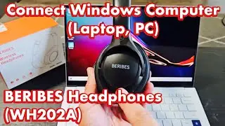 BERIBES Headphones (WH202A): Connect to PC, Laptop, Computer via Bluetooth