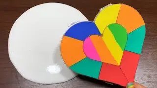 MINI SHOW - Mixing CLAY Into GLOSSY Slime ! Satisfying Slime Videos #1464