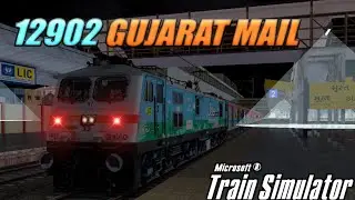 LIVE 🔴 MSTS || WAP7 HAULING PART -3 12902 GUJARAT MAIL EXPRESS JOURNEY IN MSTS ||