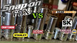 SnapOn FDX Chrome Socket против ICON GearWrench SK Carlyle и других