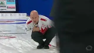 Amazing curling moment in off by Kevin Koe WMCC 2019 #shorts