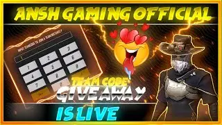 free fire live and redeem code giveaway/custom giveaway @MasterJerry_official @SOHAM.N1