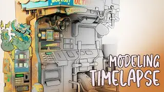 Modeling from a Concept - Maya Timelapse - Fitness VM
