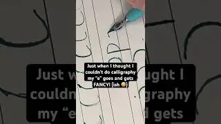 She fancy! #calligraphy #hobby #arthobby #podcast #newhobby #youtubepodcast