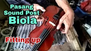 Pasang Sound Post Biola (Fitting up)