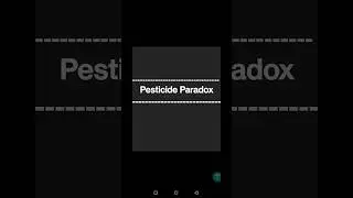 Pesticide Paradox | testing principle | interview question #shorts #interviewquestions