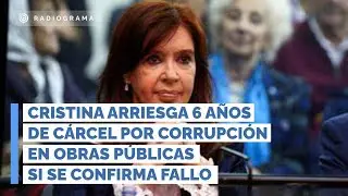 Cristina arriesga 6 años de cárcel por corrupción en obras públicas si se confirma fallo (RD)