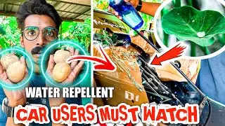 Glassൽ ചേമ്പില effect | Water Reppellent for car | Car glass water repellent | Car accessories