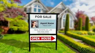 Real Estate Sign Frames - no top rider
