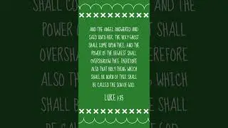 Bible Verse of the Day: Luke 1:35
