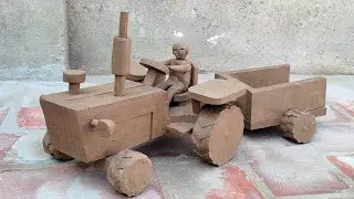 How to make clay tractor trolley | mini clay tractor | mitti ka tractor trolley kaise bnate hai |