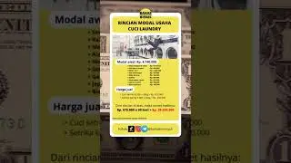 Rincian modal usaha laundry