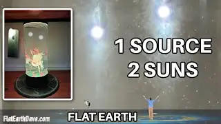 One circling source sun 2 counter rotating suns in the dome - FLAT EARTH