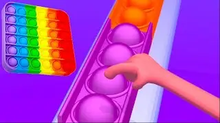 Pop It Run! 🌈   🟢  All Levels Gameplay Android, IOS #17 🎮