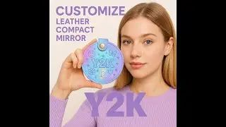 Leather Compact Mirror | Y2K-Inspired Custom Gifts by JR Fashion Accessories