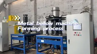 Automatic metal bellows punch forming machine for making expansion joints compensators
