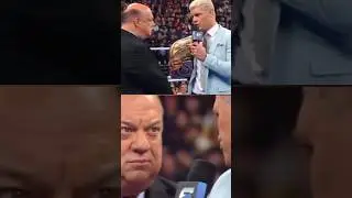 Paul Heyman & Cody Rhodes gets intense #wwe | WWE Smackdown #smackdown