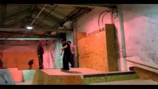sketchy frontside bigspin casper heel on bank and frontside flip up stepup