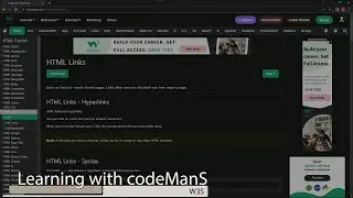 (SCRAPPED) Master HTML with W3Schools:  HTML Links