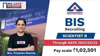 BIS - Scientist B Recruitment through GATE 2023/22/21 - Computer Science I #priyankasharma