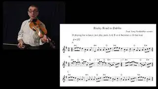 Rocky Road to Dublin - Slip Jig - Fiddle Play-through lesson