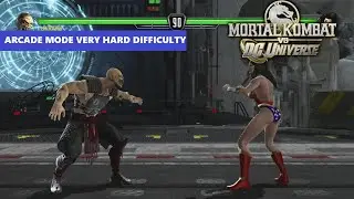 Baraka's Blade Barrage: Mortal Kombat vs DC Universe Arcade Mode Very Hard Difficulty