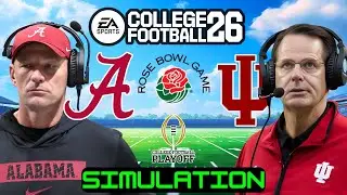 ALABAMA vs INDIANA | CFB PLAYOFFS | COLLEGE FOOTBALL 26 PREDICTIONS