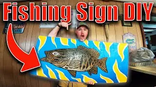 Turning a Smallmouth Bass Into ART | DIY Fishing Sign Project