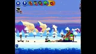 Angry Birds Friends Facebook - Winter Tournament Level 1 3 Star Walkthrough Week 2 Christmas